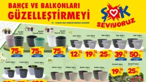 ŞOK 9 Mayıs 2026 aktüel: Saksı 12,95 TL’den, şarjlı tornavida 799 TL’den başlıyor